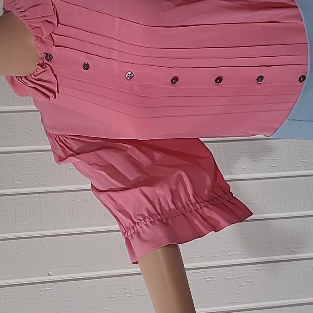 Isabel Marant Pink Ruffled Top - Picture 4 of 9